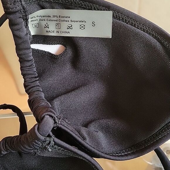 TWO PIECES HALTER BANDAGE WOMEN"S SWIMSUIT - Picture 13 of 15